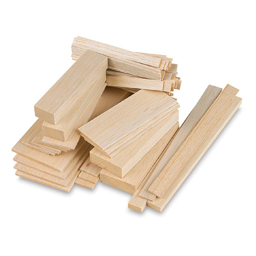 AIMIMI Palitos de madera cuadrados de pino balsa madera para manualidades,  tallado, madera de bambú, modelo, construcción, decoración de fiesta, juego